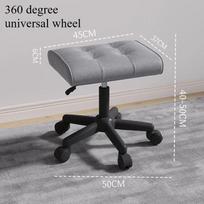 Adjustable Height Foot Rest for Office Chair, Under Desk Elevating Footstool with Memory Foam, Ergonomic Home Sofa Leg Rest pilka