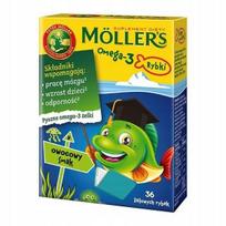 Möller' Omega-3 Fish Jellies, Fruit Flavor, Dietary Supplement 36 Pcs S