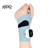 Massage Modes Wrist Brace EMS with Wrap-around Pulse Therapy Finger Support Tendonitis Adjustable Pain Relief for Work mėlyna