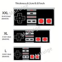 Retro Game Controller Large Mouse Pad HD AntiSlip Rubber Base Washable XXL Desk Mat with Precision Edges for Gaming Office Work 800x300x2mm