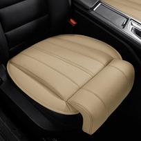 Car Seat Leg Support Extension Suede Universal Leather Auto Seat Extender Leg Cushion For Driver Foam Seat Padding Mat Cover beige
