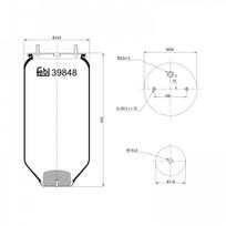 Pneumatinės pakabos pagalvė FEBI BILSTEIN 39848