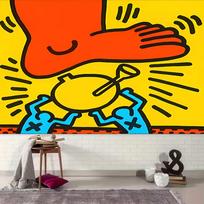 1pc Keith Haring Ascending2 Tapestry, Living Room, Bedroom, Office, Party Decor, Ideal Festive Gift 150cmx200cm