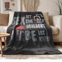 Rammstein Soft and comfortable flannel Suitable for sofas living rooms outdoor camping travel and also makes a great anniversary gif 130cmx150cm