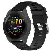20 mm laikrodžio apyrankė, skirta Garmin Forerunner 165 158 55 245, sportinė silikoninė, pralaidi orui, dirželis, skirtas Garmin vivomove 3 music 5 20mm for garmin juoda