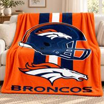 Denver Broncos blanket Flannel Blanket Soft Cozy Plush Throw for Sofa Bed Lightweight Home Decoration Outdoor camping 130cmx150cm