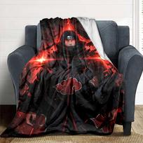 Naruto Blanket Durable Comfort Perfect for Picnics Office Chair Office Four Seasons Universal Modern Style Unique Gift for Family and Friends Camping 80cmx120cm