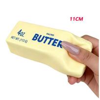 Butter Stick Squishy Fidget Toys Elastic Cheese Stick Funny Squeeze Prank Toy Stress Anxiety Relief Game Hand Relax Gift beige