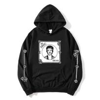 Romantiškas turas Hoodie BRUNO MARS dainininko dizaino džemperis ilgomis rankovėmis laisvas su gobtuvu Puloveriai moterims vyrams drabužiai spausdinti Merch 3XL black