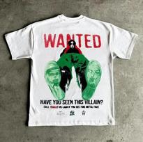 White Oversized T-Shirt MF DOOM Wanted Villain Retro Hip Hop Rap Vintage Graphic XXXL
