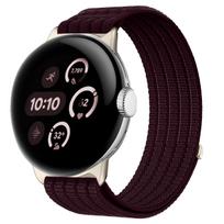 Breathable Nylon Strap for Google Pixel Watch 4/3/2 – Cloud-Like Comfort 45mm Dial black