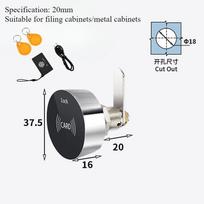 Smart Drawer Lock, Card Swiping Cabinet Lock, Bathroom/gym/sauna Locker Lock, Iron File Cabinet Lock
