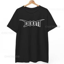Doom Band T-Shirt Crust Punk D-Beat Anarcho Hardcore Unisex Tee L white