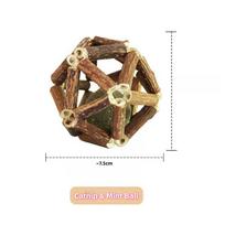 Catnip Silvervine Feather Gall Raffia Cat Toys Natural Teething Chew Sticks Interactive Cat Teaser Wand Plaything Cats MYQ-3