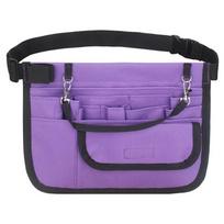 Multi Pocket Nurse Fanny Pack Adjustable Waist Strap Nursing Belt Bag Tool Waist Bag  Nursing Home violetinė