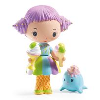 DJECO Tinyly Tutti Frutti Dolls Pretend Play Ice Cream Scandinavian Ages 10 Girls Perfect for School Sports and Autumn Evenings & - Toys, Design, beige