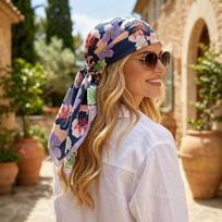 Print Silk Scarf Fashion Turban Hijab Luxury Bandana Headscarf Shawl Neckerchief Handkerchief Headband Windproof Square Female 70x70cm brown