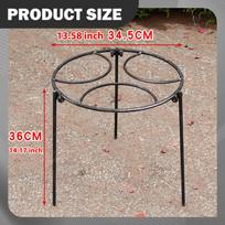 Laužo trikojis Stovas Kepsninės BBQ Kepimo stovyklos grotelės Nešiojamas puodo stovas Olandiškas ketaus puodas 34cm