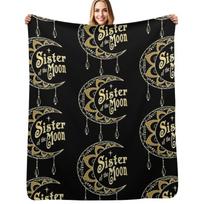Stevie Nicks Sister of the Moon Throw Blanket Anti Shedding Soft Fuzzy Blanket for Home 75cm*90cm beige
