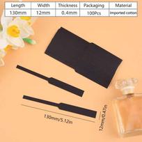 100/500Pcs Black Testing Aromatherapy Fragrance Perfume Essential Oils Test Tester Paper Strips Book Cotton Absorbent Paper 1 beige