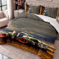 Case IH 3Pcs Bedding Set Duvet Cover With Two Pillowcases For Bedroom Home Decoration 140cmx210cm