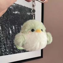 BamBam Bird Plush Pendant Key Ring Bird Key Ring Stuffed Animal GOT7 Plush Keychain  For Fans 8cm black