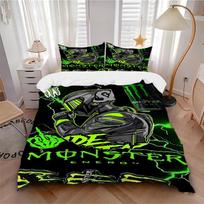 3Pcs Monster Energy Drink Bedding Sets For All Sizes New 3D Printed Bed Cover Comforter Duvet Cover Pillowcase Bedroom Decoration 140cmx200cm