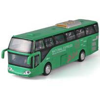 1:32 Mastelio Keleivinio Autobuso Modelis Žaislinis Automobilis 5 Durys Atsidaro Lydinio Liejimo Garso Šviesos Simuliacija Kūrybiški Žaislai Modeliai Dovana Berniukams black