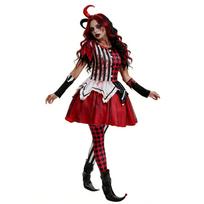 Cosplay Halloween, Kids Clown Cosplay Costumes Parent-Child Costumes Circus Soul Clown Adult Costumes XL black