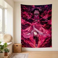 Nezuko (1) Wall Tapestry Stylish Wall Hanging for Bedroom Living Room Dorm Nice Present for Family and Friends 100cmx150cm white