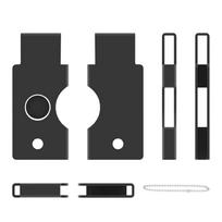 Metal Protective Case for YubiKey 5C NFC Metal Hard Shell Case Protective Cover Drop-Proof Security Key Cover Shell Protection juoda