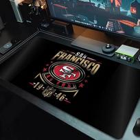 San Francisco 49Ers Mouse Pad Large Gaming Table Cushion Nonslip Laptop Tablet Big Mousepad Xxl Mat Mini Pc Playmat With Lock Edge 40cmx90cm(15.7x35.4inch)