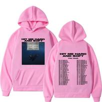 Billie Eilish Hit Me Hard and Soft Tour Pullover Hoodie Unisex Print Hooded Sweatshirt Pop Music Album Graphic Casual Loose Fleece Long Sleeve Tops L