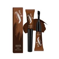 Eyebrow Tattoo Tint Semi Permanent Brow Tint Long-lasting Waterproof Natural Brown Liquid Eye Enhancers Brow Tattoo with Brush ruda