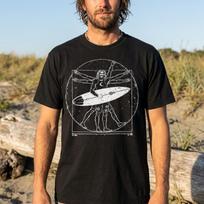 Vitruvian Surfer T-Shirt – Da Vinci Inspired Surf Art Tee XL