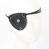 Adjustable Eye Mask Vintage Single Blindfold Gothic Pirate Eye Patch  Halloween Style D black