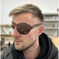 Adjustable Eye Mask Vintage Single Blindfold Gothic Pirate Eye Patch  Halloween Style M black