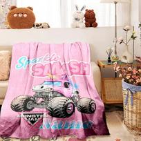 Sparkle Smash Monster Jam Customize Your Name Home Blankets Comfortable Soft Lightweight Multipurpose Blanket For Picnics Sofas Offices Beds Living 100cmx150cm
