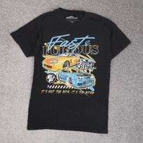 Universal Studios Fast & Furious Cars Youth Small Black Short Sleeve T-Shirt XXXL gray