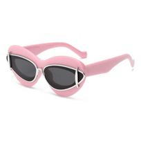 Sunglasses Cat Steam Eye Punk Women 2024 Luxury Brand Vintage Sun Glasses For Ladies Retro Double Frame Eyewear Shades Uv400 Matches the image