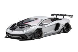 Aoshima Bunka Kyozai Liberty Walk LB Works Lamborghini Aventador Limited Edition Plastic Model Kit Co., Ltd. (AOSHIMA) 1/24 No.19 Ver.1 gray
