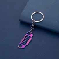 Creative Wrangler Front Grille Keychain for Jeep Enthusiasts spalvota