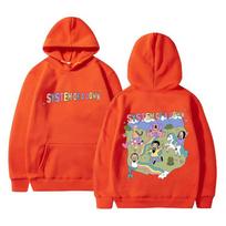 Vintage System of A Down Hoodie Men Women Fleece Polyester High Quality Hoodies Top Male Rock Music Band Cartoon Graphic Sweatshirt 2XL oranžinė