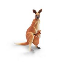 Handmad Kangaroo Action Figures Statue Simulated Wild Kangaroo Figurines  Desktop Decorative Style C brown