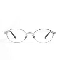 Spicy Girl Metal Oval Glasses Retro Blocking Glasses Fashion Optical Spectacle Eyeglass  Hip-hop Silver-Transparent white