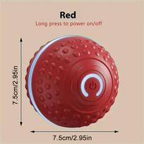 Smart Dog Toy Ball Automatic Interactive Pet Electronic Rolling USB Rechargeable Moving Bouncing for Puppy to Large Dog Chew Toy