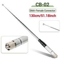 ABBREE Telescopic CB Antenna 27MHz BNC SMA-Female SMA-Male Antenna For WOUXUN TYT BAOFENG Quansheng Walkie Talkie Ham Radio
