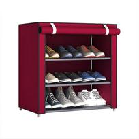 Multilayer Nonwoven Fabric Detachable Shoe Rack Dustproof Shoe Cabinet Home Standing Holder Shoes Organizer Space-Saving Stand