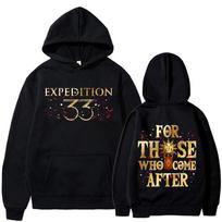 Gamer Clair Obscur Expedition 33 for Those Who Come After Hoodies Men's Women Clothing Casual Long Sleeves Hooded Sweatshirts S black
