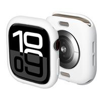 Case for Apple Watch 10 11 46mm 42mm Accessories Shockproof Protective Soft Silicone Bumper Shell Cover iwatch Series protector 7 white 42mm Series 10 11 black